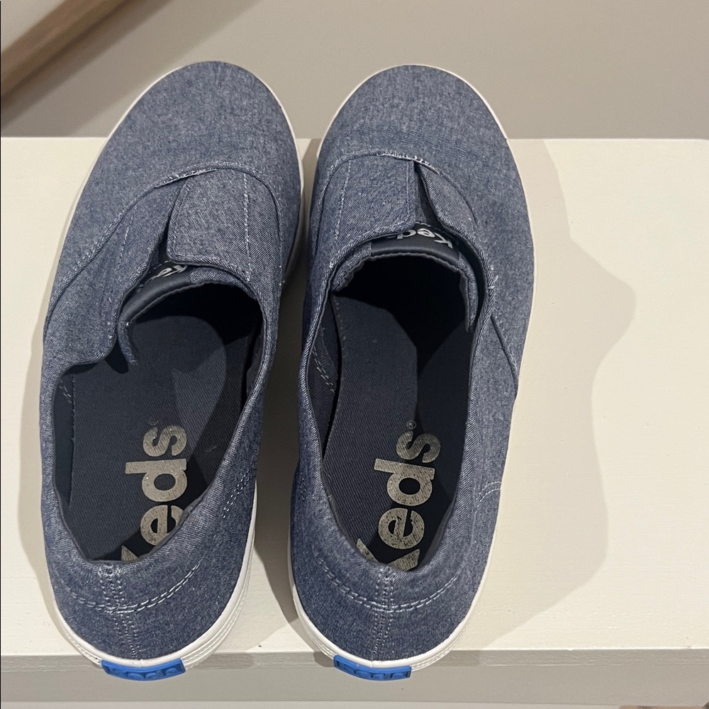 NWOT keds chambray slip on sneakers 8.5